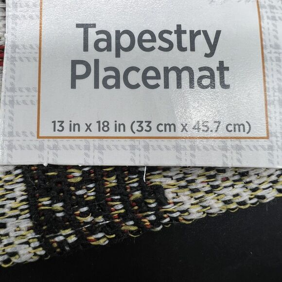 Fall Tapestry Fabric Placemats Set Of 4 Happy Harvest Retro Truck With Pumpkins - Picture 10 of 10